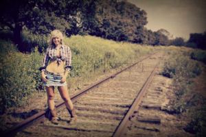 senior rail raod western portraits modeling weatherford tx photographer